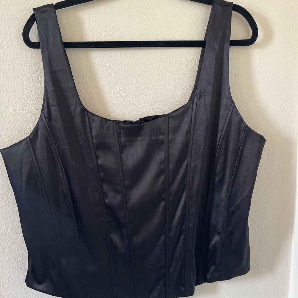 Talent Elegant Black Women's Corset Structure Top